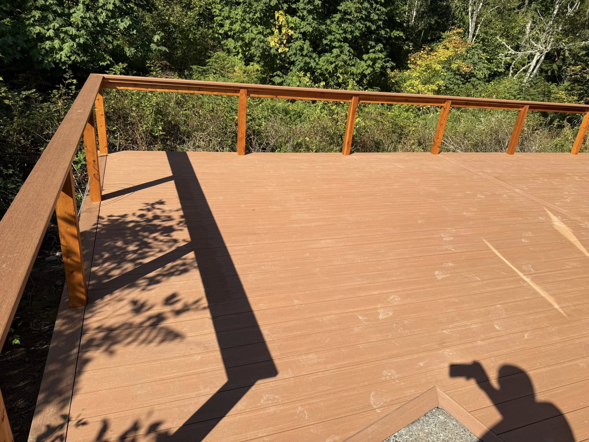Deck and railing carpentry