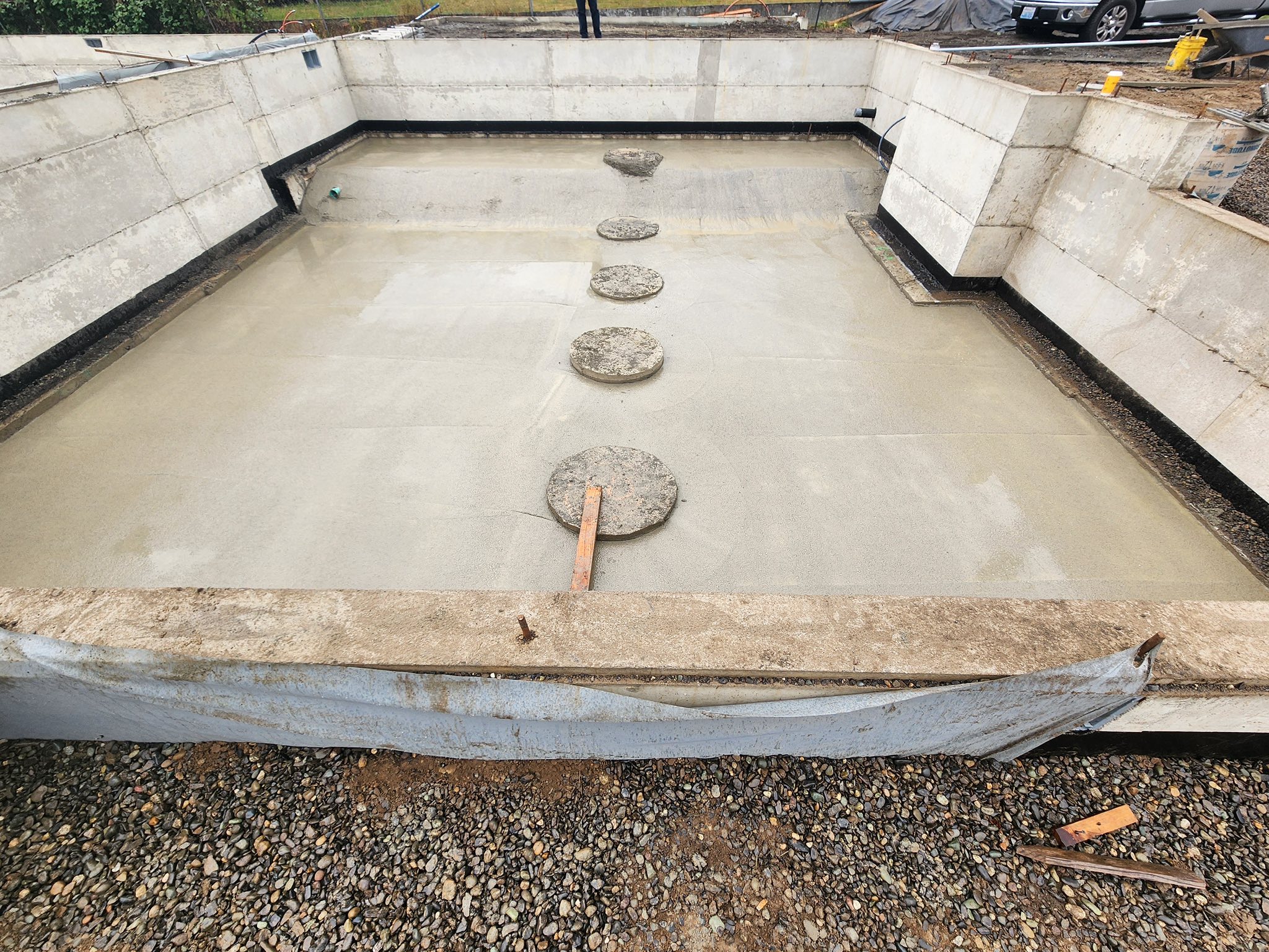 Concrete slab work